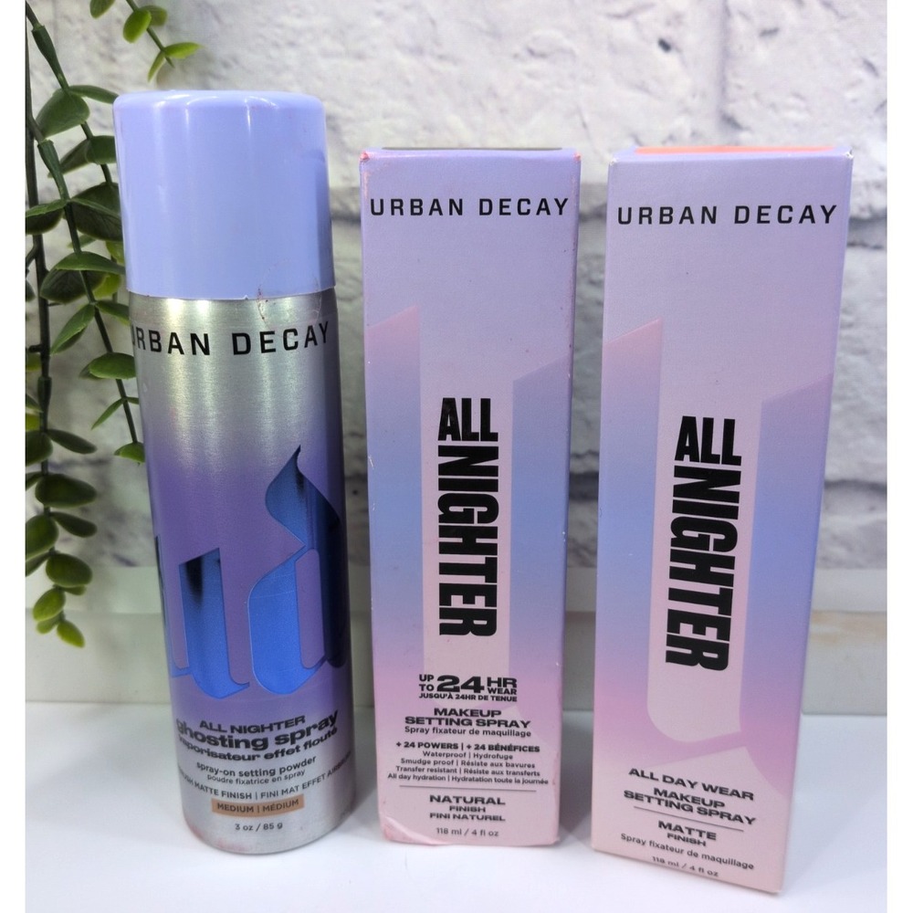 NEW ALL NIGHTER LOT 3!💙Urban Decay Ghosting SettingSpray Matte Medium 24Hr Wear